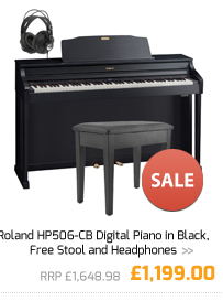 Roland HP506-CB Digital Piano in Black, Free Stool and Headphones.
