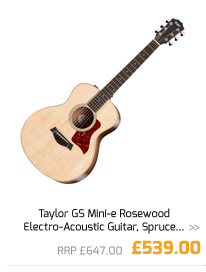 Taylor GS Mini-e Rosewood Electro-Acoustic Guitar, Spruce Top.