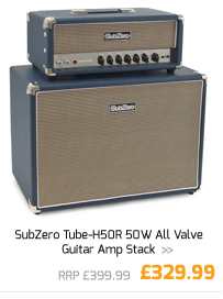 SubZero Tube-H50R 50W All Valve Guitar Amp Stack.