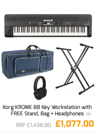 Korg KROME 88 Key Workstation with FREE Stand, Bag + Headphones.