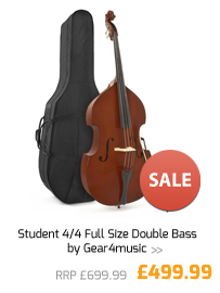 Student 4/4 Full Size Double Bass by Gear4music.
