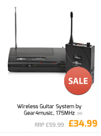 Wireless Guitar System by Gear4music, 175MHz.