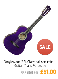 Tanglewood 3/4 Classical Acoustic Guitar, Trans Purple.