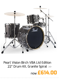 Pearl Vision Birch VBA Ltd Edition 22'' Drum Kit, Granite Spiral .