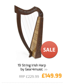 19 String Irish Harp by Gear4music.