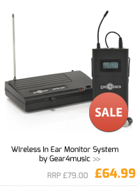 Wireless In Ear Monitor System by Gear4music.