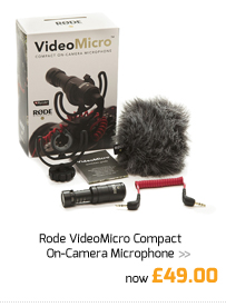 Rode VideoMicro Compact On-Camera Microphone.