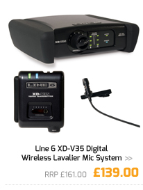 Line 6 XD-V35 Digital Wireless Lavalier Mic System.