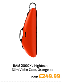 BAM 2000XL Hightech Slim Violin Case, Orange.
