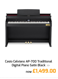 Casio Celviano AP-700 Traditional Digital Piano Satin Black.