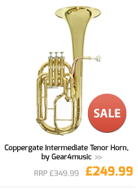Coppergate Intermediate Tenor Horn, by Gear4music.