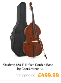 Student 4/4 Full Size Double Bass by Gear4music.