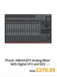 Phonic AM2442FX Analog Mixer With Digital EFX and GEQ.