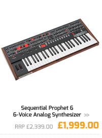 Sequential Prophet 6 6-Voice Analog Synthesizer.