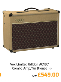 Vox Limited Edition AC15C1 Combo Amp,Tan Bronco.