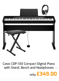 Casio CDP-130 Compact Digital Piano with Stand, Bench and Headphones.