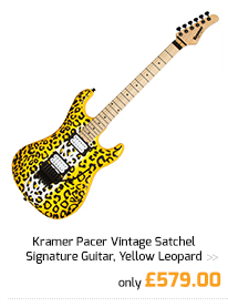 Kramer Pacer Vintage Satchel Signature Guitar, Yellow Leopard.