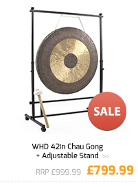 WHD 42in Chau Gong + Adjustable Stand.