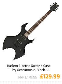 Harlem Electric Guitar + Case by Gear4music, Black.