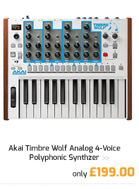 Akai Timbre Wolf Analog 4-Voice Polyphonic Synthesizer.