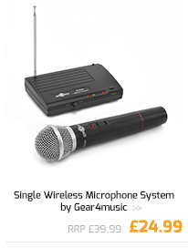 Single Wireless Microphone System by Gear4music.