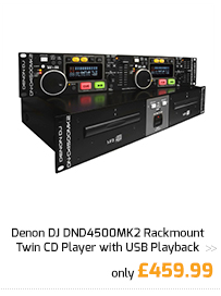 Denon DJ DND4500MK2 Rackmount Twin CD Player with USB Playback.