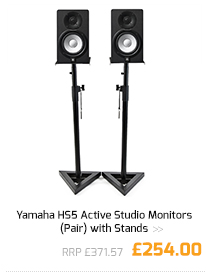 Yamaha HS5 Active Studio Monitors (Pair) with Stands.