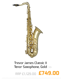 Trevor James Classic II Tenor Saxophone, Gold.