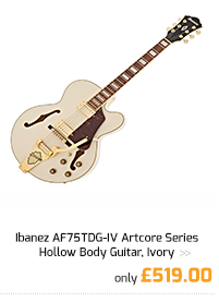Ibanez AF75TDG-IV Artcore Series Hollow Body Guitar, Ivory.