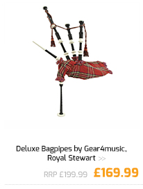 Deluxe Bagpipes by Gear4music, Royal Stewart.
