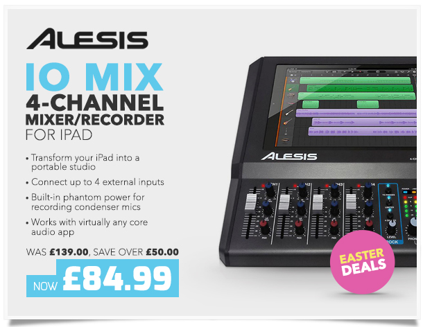 Alesis iO Mix 4-Channel Mixer/Recorder for iPad.