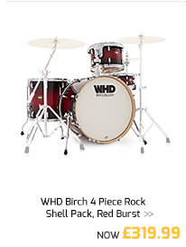 WHD Birch 4 Piece Rock Shell Pack, Red Burst.