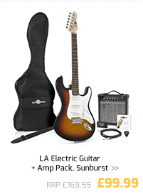 LA Electric Guitar, Amp Pack, Sunburst.