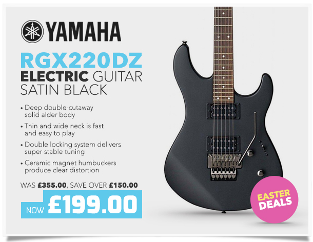 Yamaha RGX220DZ Electric Guitar, Black.