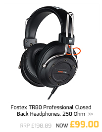 Fostex TR80 Professional Closed Back Headphones, 250 Ohm.