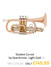 Student Cornet by Gear4music, Light Gold.