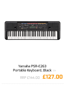 Yamaha PSR-E263 Portable Keyboard, Black.