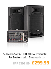 SubZero SZPA-P88 700W Portable PA System with Bluetooth.