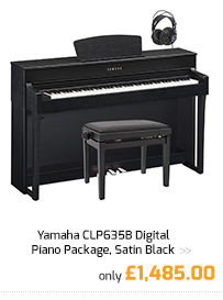 Yamaha CLP635B Digital Piano Package, Satin Black.