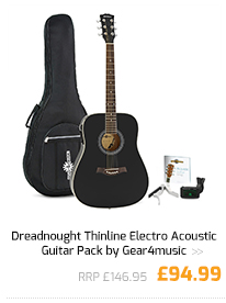 Dreadnought Thinline Electro Acoustic Guitar Pack by Gear4music.