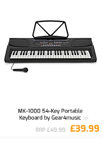 MK-1000 54-Key Portable Keyboard by Gear4music.