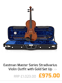 Eastman Master Series Stradivarius Violin Outfit with Gold Set Up.