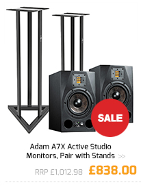 Adam A7X Active Studio Monitors, Pair with Stands.