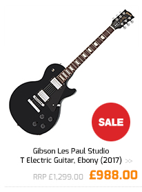 Gibson Les Paul Studio T Electric Guitar, Ebony (2017).