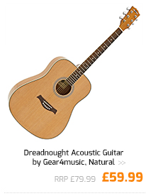 Dreadnought Acoustic Guitar by Gear4music, Natural.