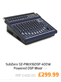 SubZero SZ-PMIX16DSP 400W Powered DSP Mixer.