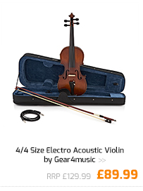 4/4 Size Electro Acoustic Violin by Gear4music.