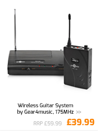 Wireless Guitar System by Gear4music, 175MHz.