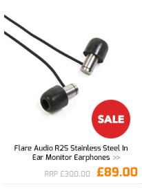 Flare Audio R2S Stainless Steel In Ear Monitor Earphones.