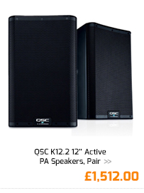 QSC K12.2 12'' Active PA Speakers, Pair.
